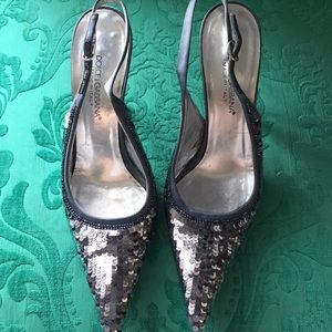 Dolce & Gabbana sparkly slingbacks